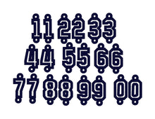 Varsity Numbers Charmes ou boucles d’oreilles en dentelle autoportants BUNDLE SET