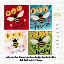 Bee Sweet Creative Mine Lucky Bundle of Applique Designs - Three Sizes 5x7, 6x10, 8x12