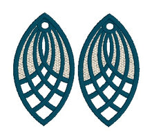 Flying Geese Quilt Block Dangle Boucles d’oreilles SET- Dans le cerceau Boucles d’oreilles en dentelle autoportantes