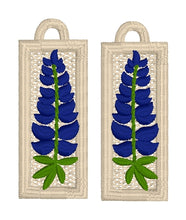 Boucles d’oreilles Bluebonnet Bar FSL - Boucles d’oreilles en dentelle autoportantes In the Hoop