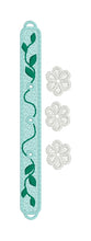 FSL Friendship Bracelet 3D Rivet Flowers In the Hoop Freestanding Lace Bracelet in Three Sizes