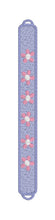 FSL Friendship Bracelet Hippie Flowers - In the Hoop Freestanding Lace Bracelet in Three Sizes