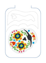 Tapis de tasse avec applique de crâne de sucre