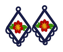 Pendientes Fiesta Diamond FELTY FSL - Pendientes de encaje independientes en el aro