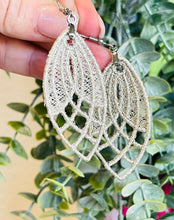 Flying Geese Quilt Block Dangle Boucles d’oreilles SET- Dans le cerceau Boucles d’oreilles en dentelle autoportantes