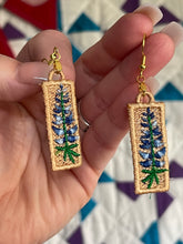 Boucles d’oreilles Bluebonnet Bar FSL - Boucles d’oreilles en dentelle autoportantes In the Hoop