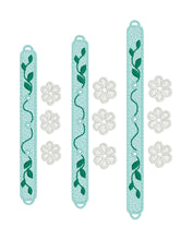 FSL Friendship Bracelet 3D Rivet Flowers In the Hoop Freestanding Lace Bracelet in Three Sizes
