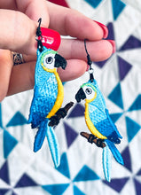 Boucles d’oreilles Macaw FSL - Boucles d’oreilles en dentelle autoportantes In the Hoop