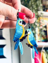 Boucles d’oreilles Macaw FSL - Boucles d’oreilles en dentelle autoportantes In the Hoop