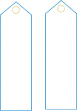BLANK Bookmark Design for 4x4 and 5x7 hoops