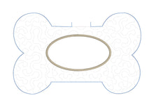 Mantel individual de hueso de perro de 14 pulgadas x 11 pulgadas para aros GRANDES - Dos variaciones