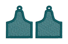 Boucles d’oreilles Cow Tag FSL - Boucles d’oreilles en dentelle autoportantes In the Hoop