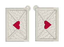 Boucles d’oreilles Love Notes FSL - Boucles d’oreilles en dentelle autoportantes In the Hoop