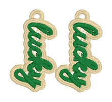 Boucles d'oreilles Lucky Charm FSL - Boucles d'oreilles en dentelle autoportantes In the Hoop