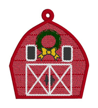 Old Christmas Barn Freestanding Lace (FSL) Ornament