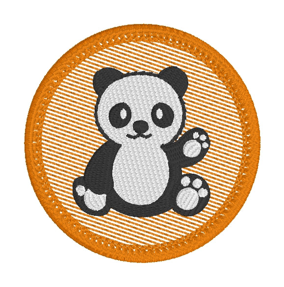 Panda Patch embroidery design – Designs By Babymoon