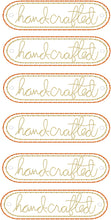 Hand-Crafted lettering Mini Patch embroidery design