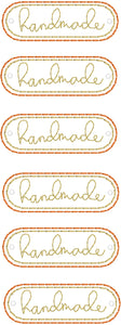 Handmade lettering Mini Patch embroidery design