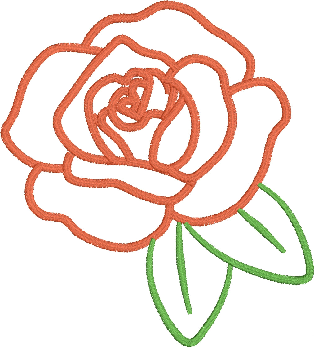 Rose Embroidery Design – Designs By Babymoon