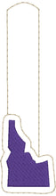 Tiny Idaho snap tab In The Hoop embroidery design
