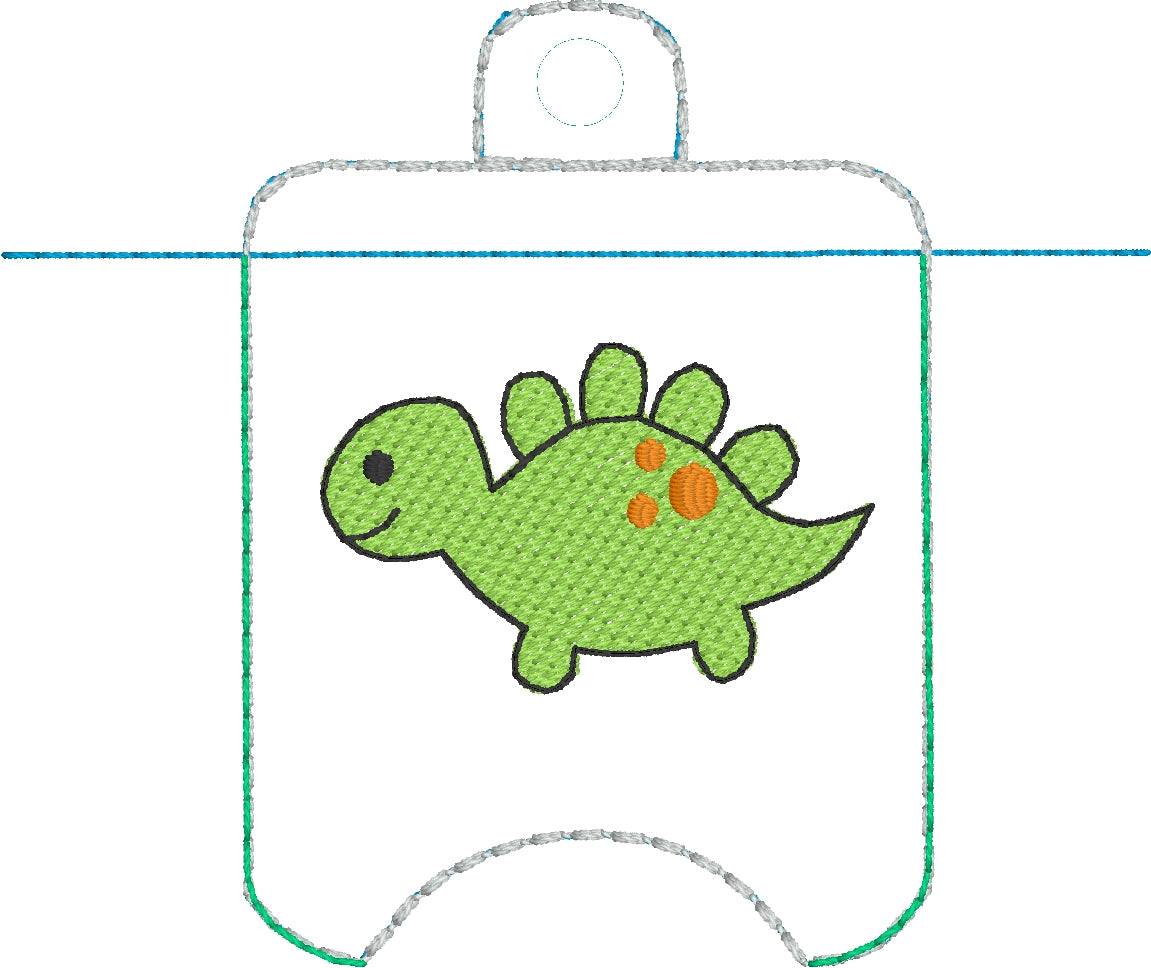 Green dragon embroidery bookmark kit Dinosaur cross stitch Gift for  preschooler