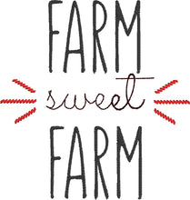 Farm Sweet Farm Kitchen Design  - Kitchen Towel or Potholder Embroidery Design