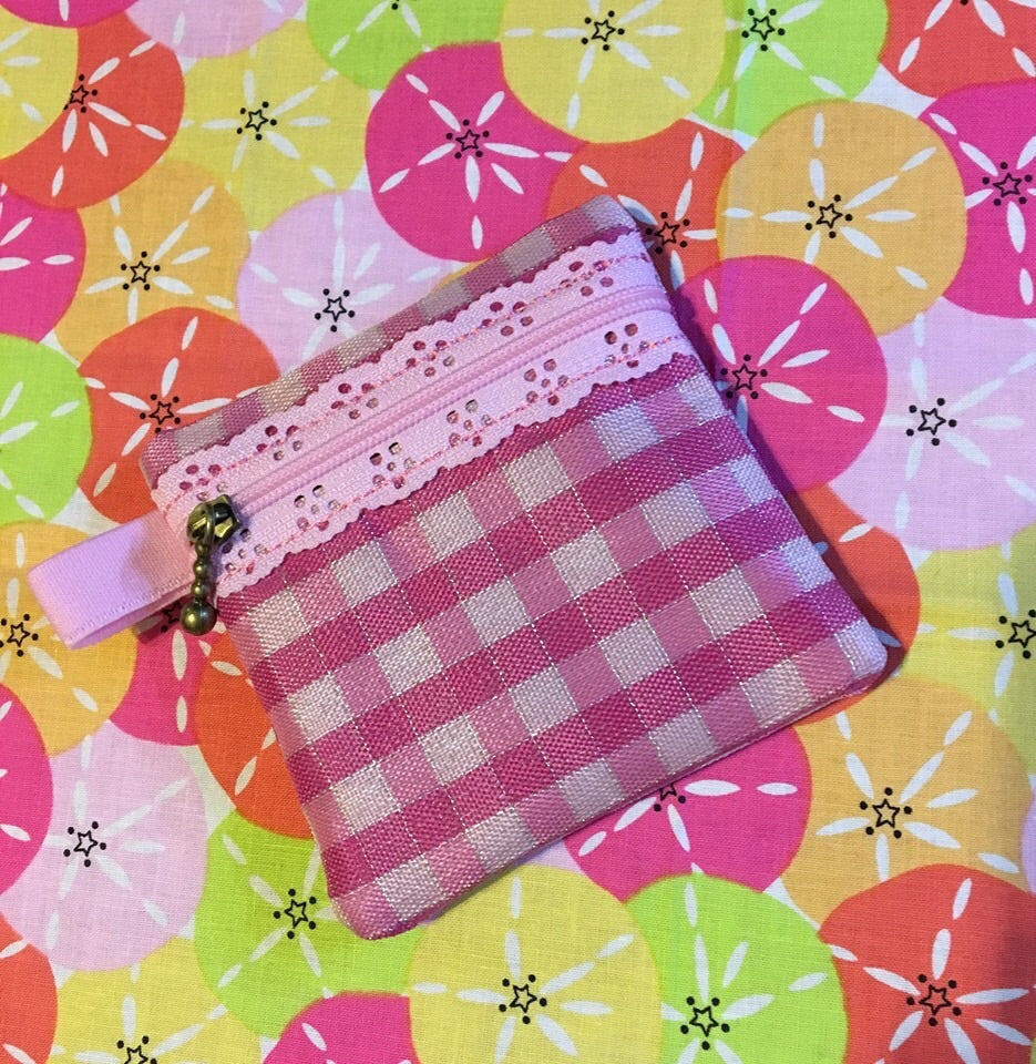 Lace Zipper BLANK Pouch 4x4 Designs By Babymoon