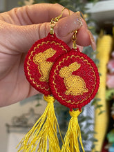 Pendientes FSL del Año del Conejo - Pendientes de encaje independientes en el aro