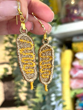 Boucles d’oreilles Corn Dog FSL - Boucles d’oreilles en dentelle autoportantes In the Hoop