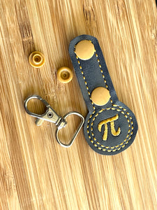 Pi Day Snap Tab In the Hoop embroidery design - Digital Design for Embroidery Machines