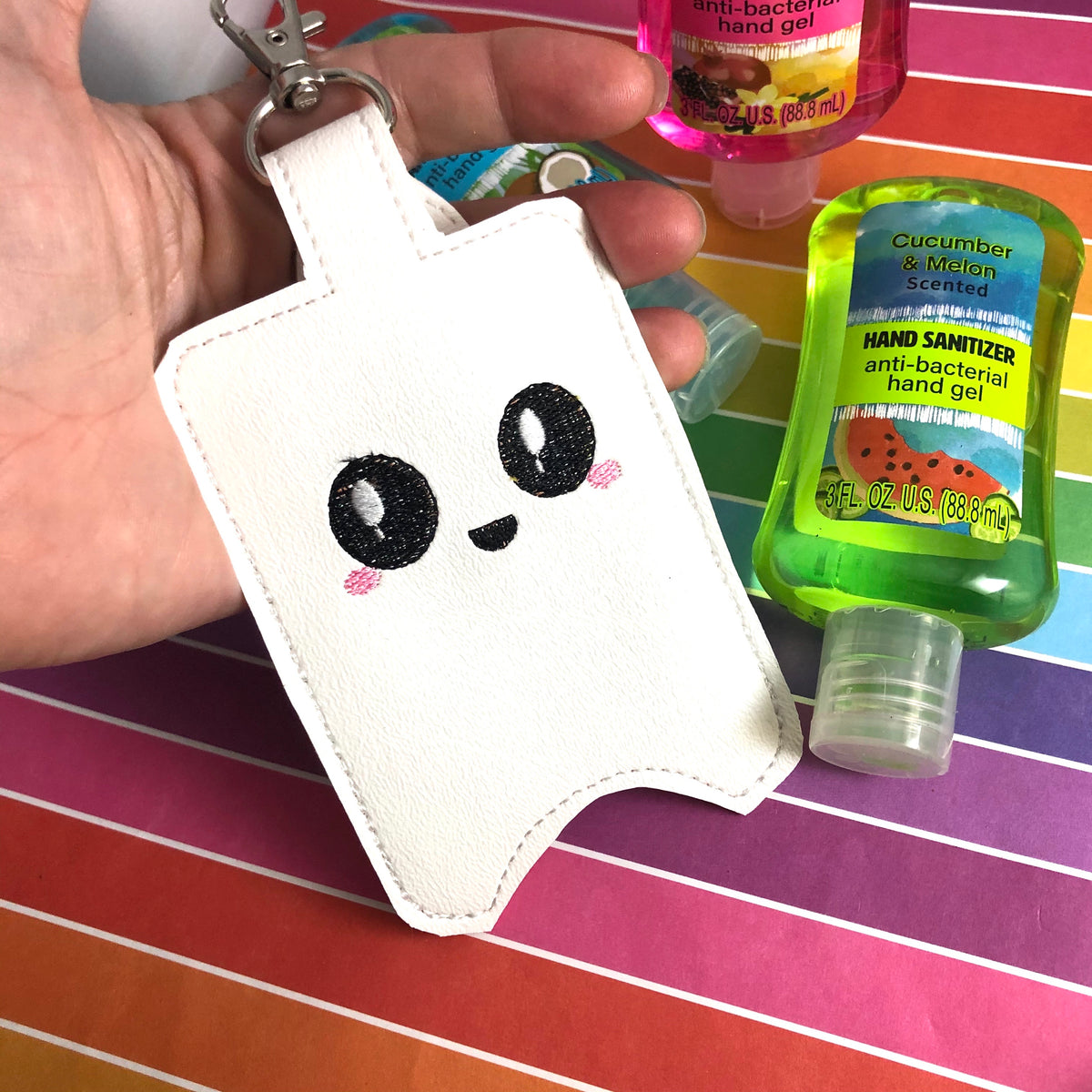 Dog Puppy Face Hand Sanitizer Holder Snap Tab Version In the Hoop Embr –  Designs By Babymoon