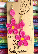 Boucles d’oreilles Big Daisy Dangles FSL - Boucles d’oreilles en dentelle autoportantes In the Hoop