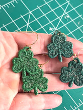 Boucles d’oreilles FSL Three Leaf Clover - Boucles d’oreilles en dentelle autoportantes In the Hoop