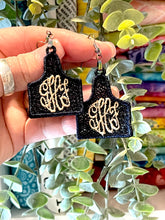 Boucles d’oreilles Cow Tag FSL - Boucles d’oreilles en dentelle autoportantes In the Hoop