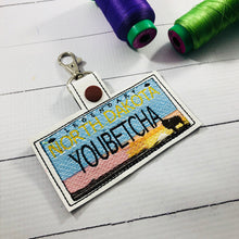 Pestaña a presión para bordado de placa de Dakota del Norte