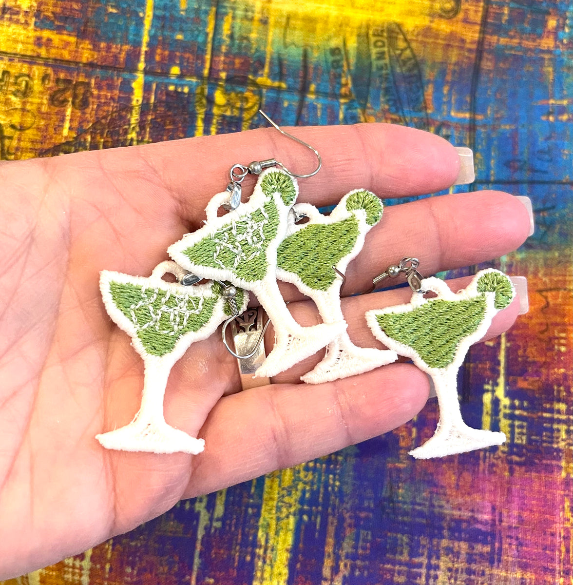 Margarita FSL Earrings Two Styles In the Hoop Freestanding Lace Earr Designs By Babymoon