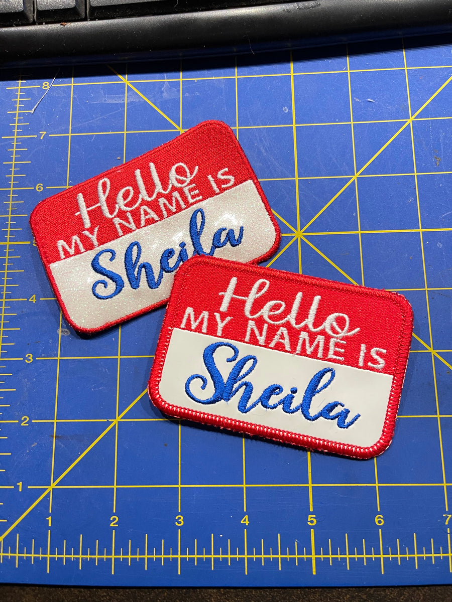 Hello My Name Is Patch embroidery design – Designs By Babymoon