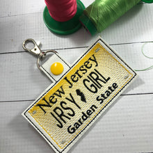 New Jersey Plate Embroidery Snap Tab