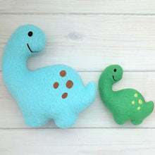 Brontosaurus Dinosaur Stuffie Stuffed Animal In the Hoop Embroidery Design by