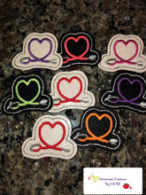 Estetoscopio Enfermera Corazón Feltie para aros 4x4 y 5x7