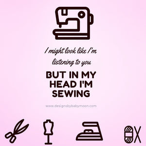 On why I like to talk to my sewing friends!