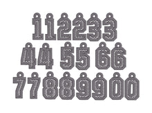 Varsity Numbers Freestanding Lace Charms or Earrings BUNDLE SET