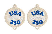 Boucles d’oreilles Tiny American Flag FSL - Boucles d’oreilles en dentelle autoportantes In the Hoop