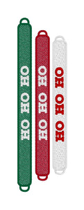 FSL Friendship Bracelet Ho Ho Ho- In the Hoop Freestanding Lace Bracelet in Three Sizes