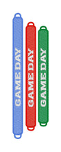 FSL Friendship Bracelet "GAME DAY" - In the Hoop Freestanding Lace Bracelet in Three Sizes