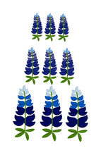 Conjunto de diseño de bordado Bluebonnet de tres tamaños, trío y solteros