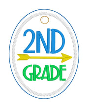 Level Up Grade School Tags and Eyelets  2nd Grade- 4x4 and 5x7 Hoops
