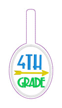Level Up Grade School Tags and Eyelets  4th Grade- 4x4 and 5x7 Hoops