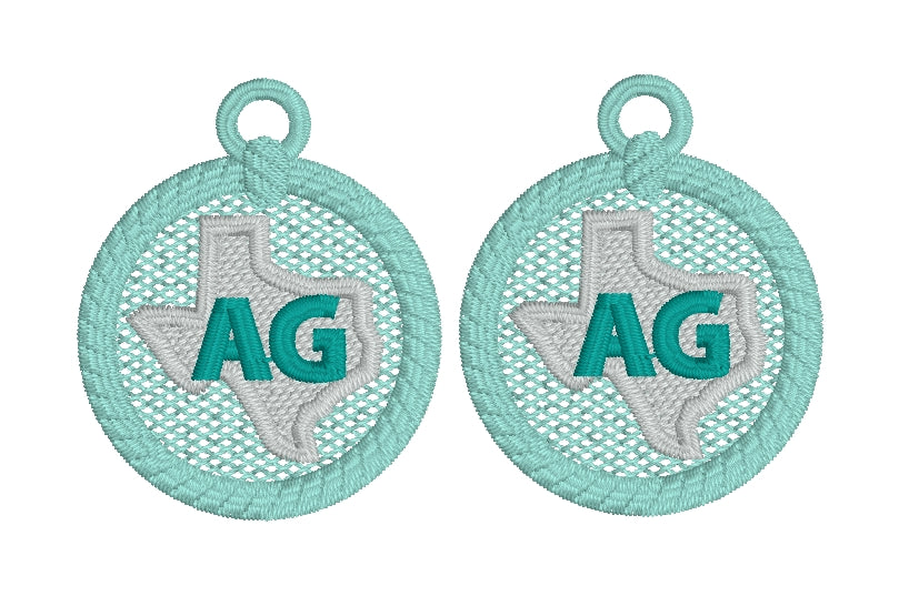 Applique Getaway 2023 Texas FSL Earrings Design File Designs By Babymoon