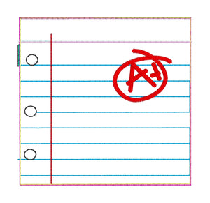 Side Zipper A Plus Notebook Paper Zipper Bag 4x4